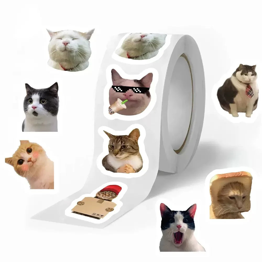 500pcs Cute Cat Graffiti Stickers for Notebooks, Water Bottles, Luggage, Phone Cases, DIY Decoration and Kids Stickers Quick Pick Grocers